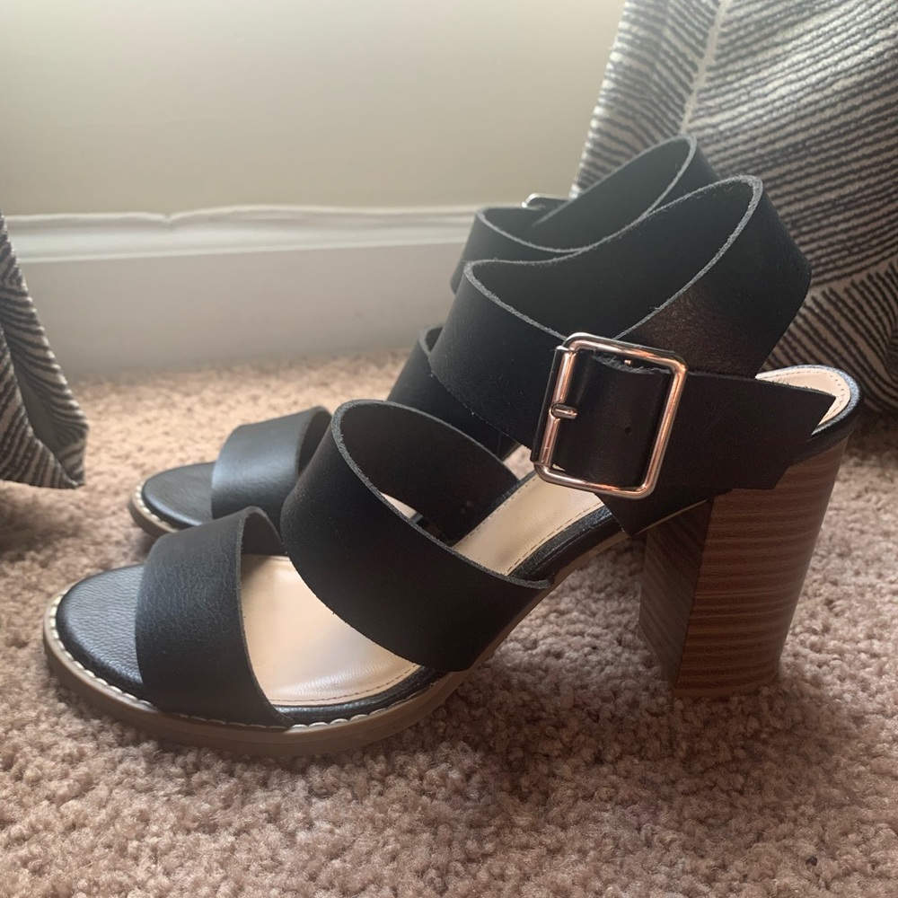 Strappy Block Heels